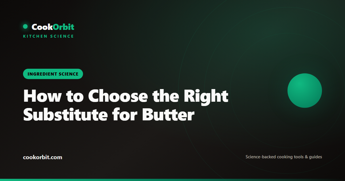 How to Choose the Right Substitute for Butter — CookOrbit