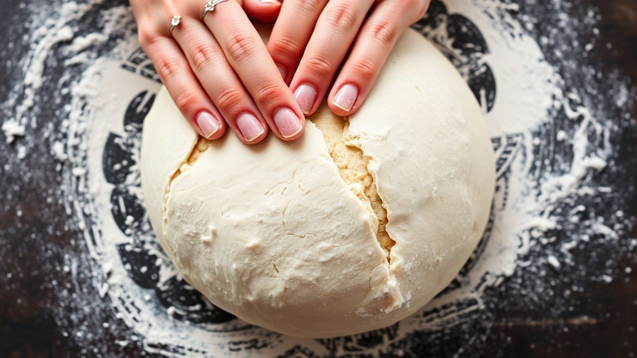 عجين لم يُعجن: خبز كثيف ومفتت مع قشرة غير منتظمة