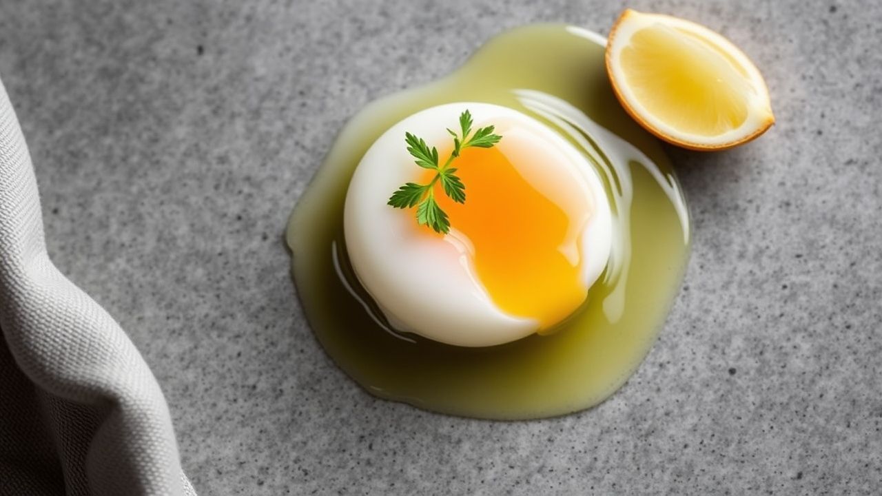 بيضة مسلوقة ناعمة في ماء مع سحر الخل، شرح علمي لطهي مثالي