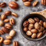 مكسرات وبذور محمصة تظهر تحولات النكهة والروائح نتيجة التفاعلات الكيميائية