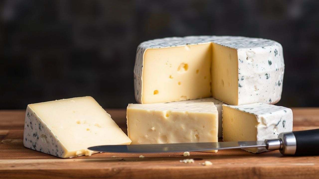 شرائح جبن تظهر تداخل البروتينات أثناء النضج وتكوّن النكهات