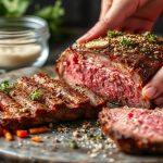 وعاء تمليح مع شرائح لحم وأعشاب يبرز سحر التمليح المثالي وعلومه