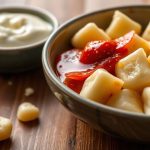 جنوتشي بقلب سائل ينساب، يذوب في الفم مع رشّة ريحان