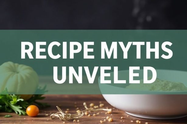 - Recipe Myths Unveiled: Flexibility Over Rigid Rules