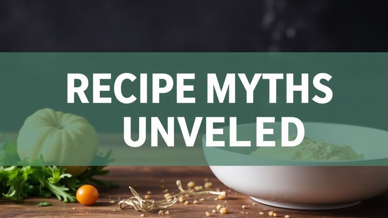 - Recipe Myths Unveiled: Flexibility Over Rigid Rules