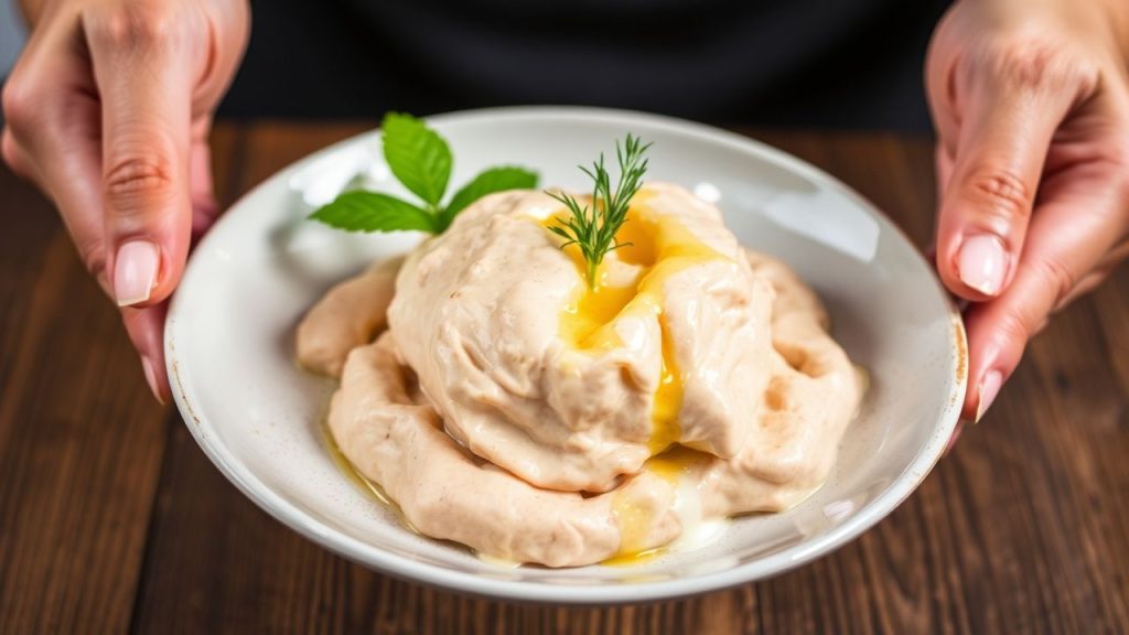 Chef tasting a dish with focus