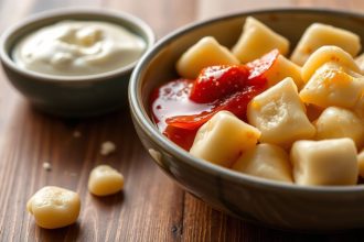 جنوتشي بقلب سائل ينساب، يذوب في الفم مع رشّة ريحان