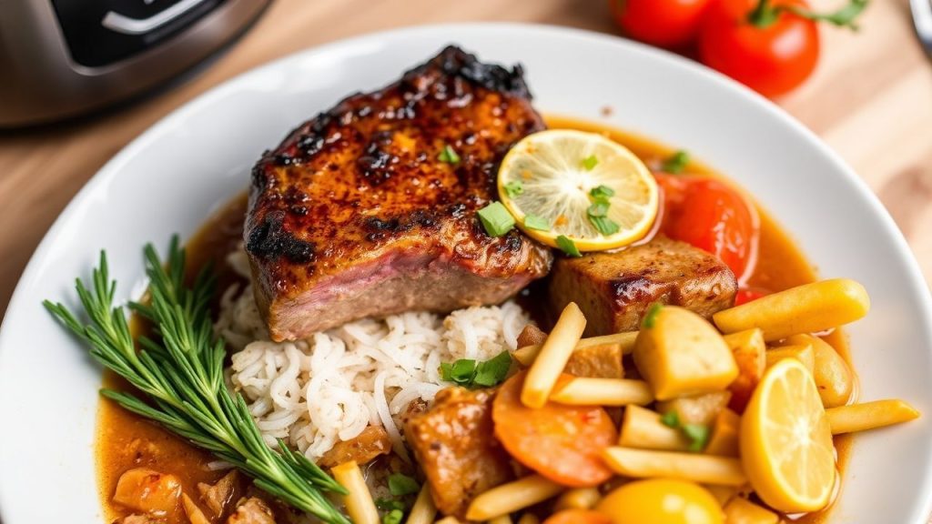 Finished seared stew