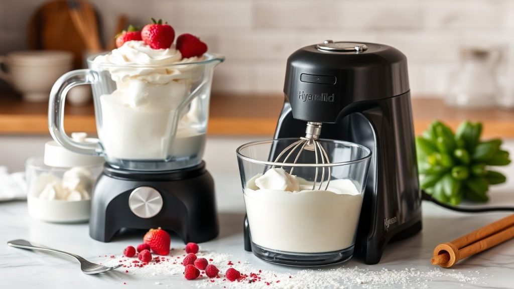Whipping Cream Wonders: immersion blender