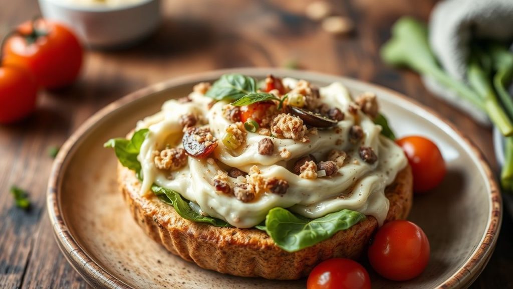 Mushroom and lentil mixture