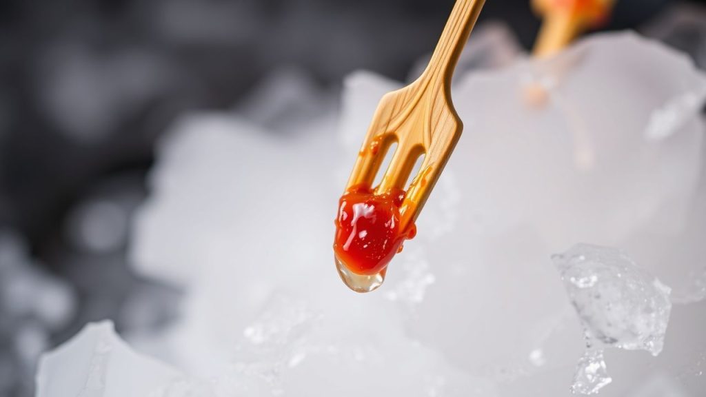 Warm roasted carrots with chilled apple salad