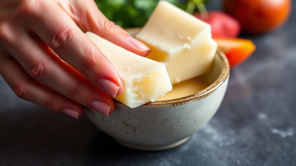 Finished mushrooms glazed with browned butter