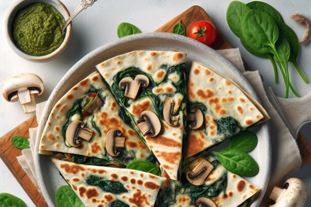 Savor the Flavor: Baked Spinach Mushroom Quesadillas Delight