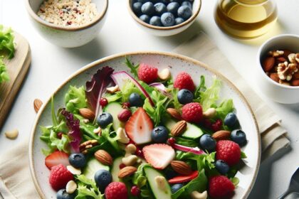 Brighten Your Plate: Spring Mix Salad with Berries & Nuts
