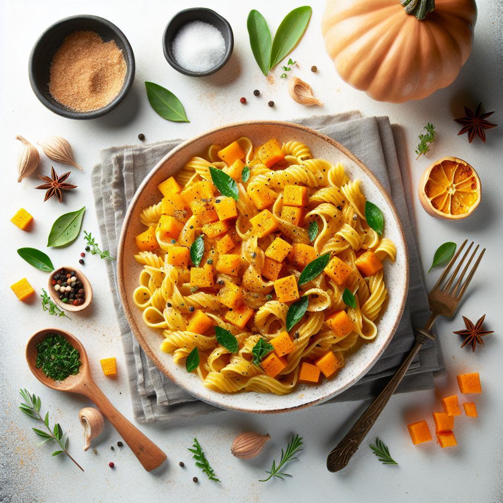 Golden Glow: Roasted Butternut Squash Pasta Delight