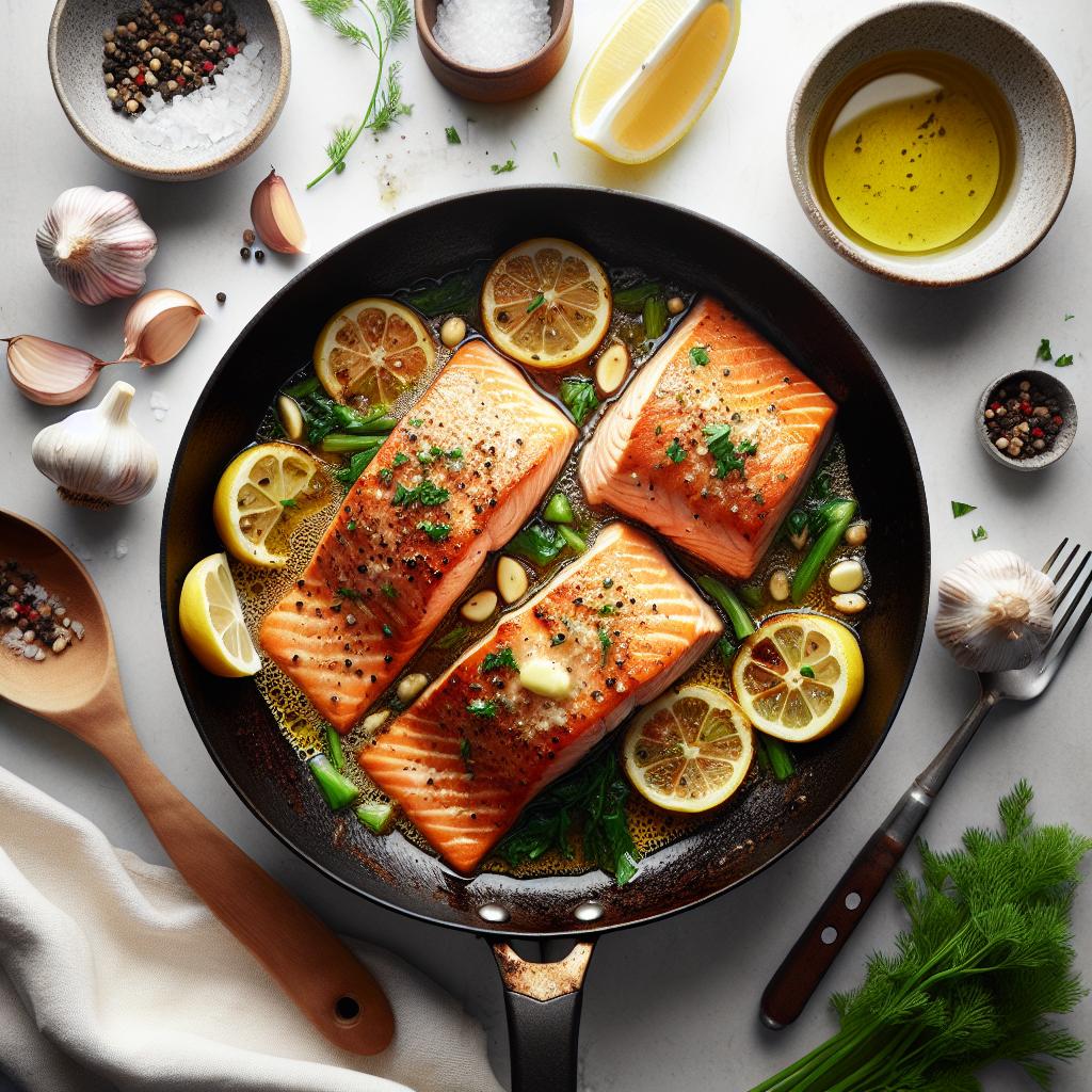 Savor Simplicity: One-Pan Garlic Butter Salmon Bliss