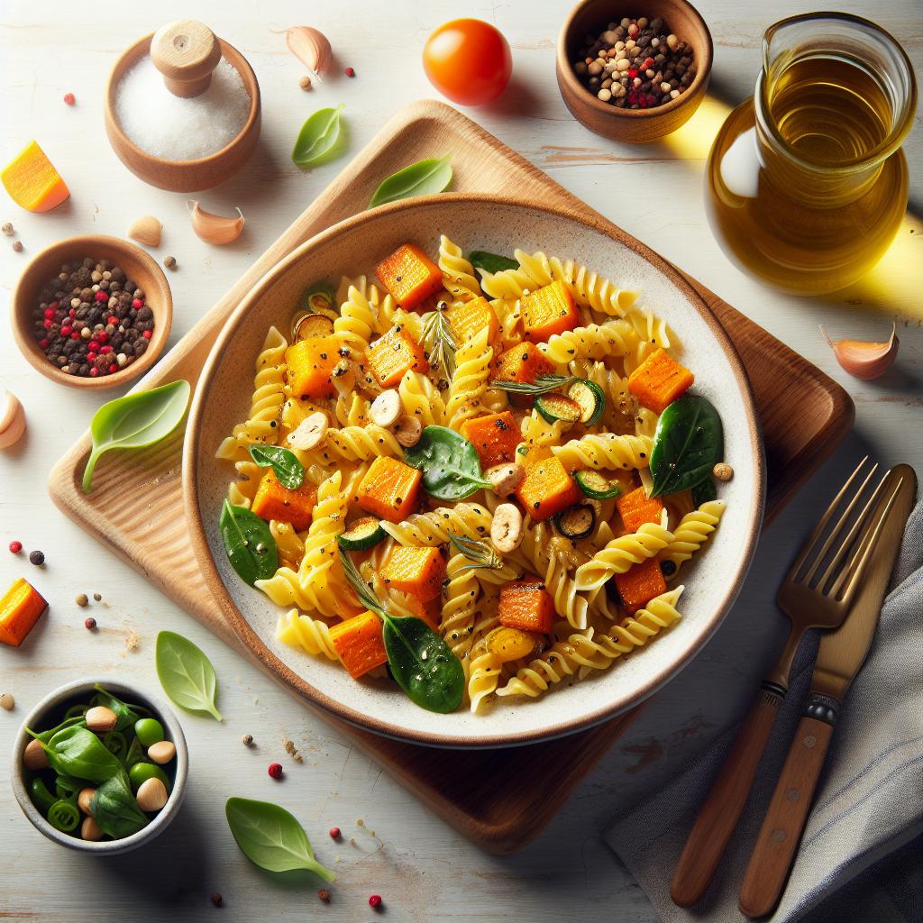 Golden Glow: Roasted Butternut Squash Pasta Delight