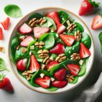 Refreshing Strawberry Spinach Salad with Crunchy Walnuts