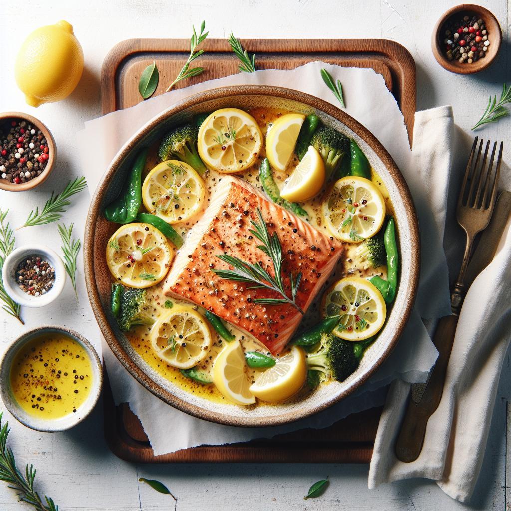 Zesty Baked Salmon with Lemon Butter: A Flavorful Delight