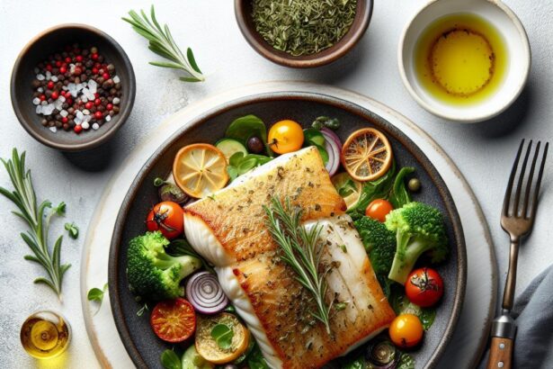 Herb-Kissed Baked Halibut: A Flavorful Seafood Delight