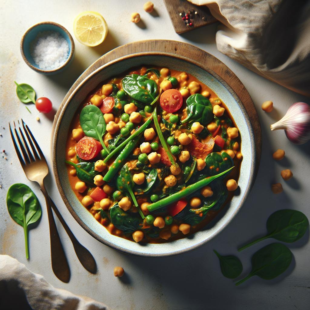 Hearty Chickpea & Spinach Curry: A Nutritious Flavor Boost