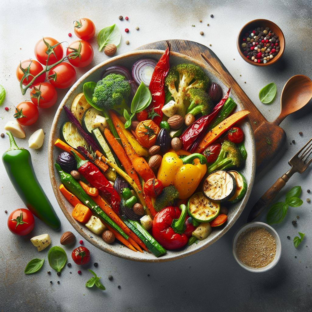 Flavorful Roasted Vegetable Medley: A Colorful Harvest Feast