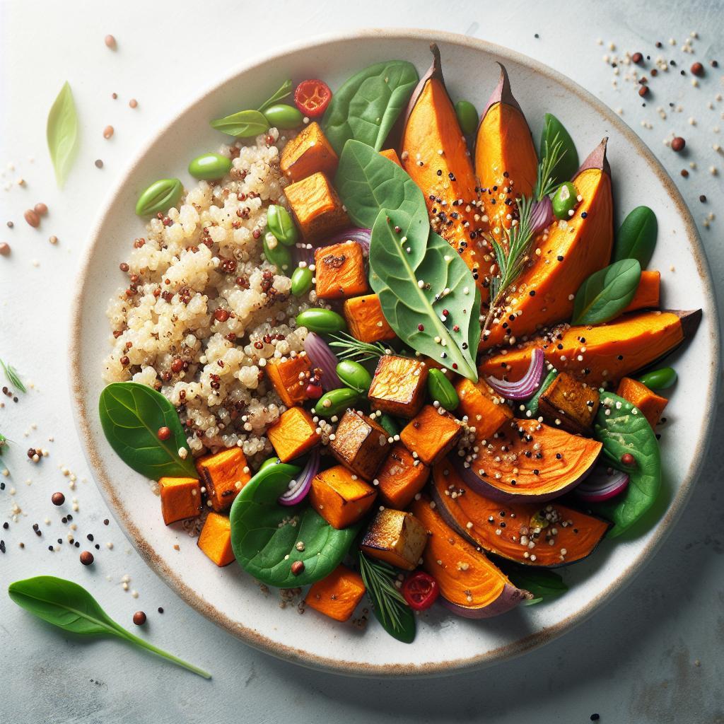 Nourish Naturally: Roasted Sweet Potato and Quinoa Delight