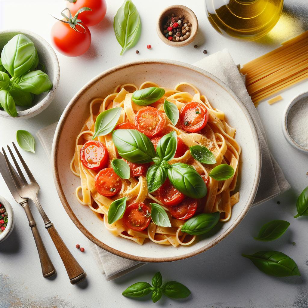 Savor the Flavor: Creamy Tomato Pasta with Fresh Basil Bliss