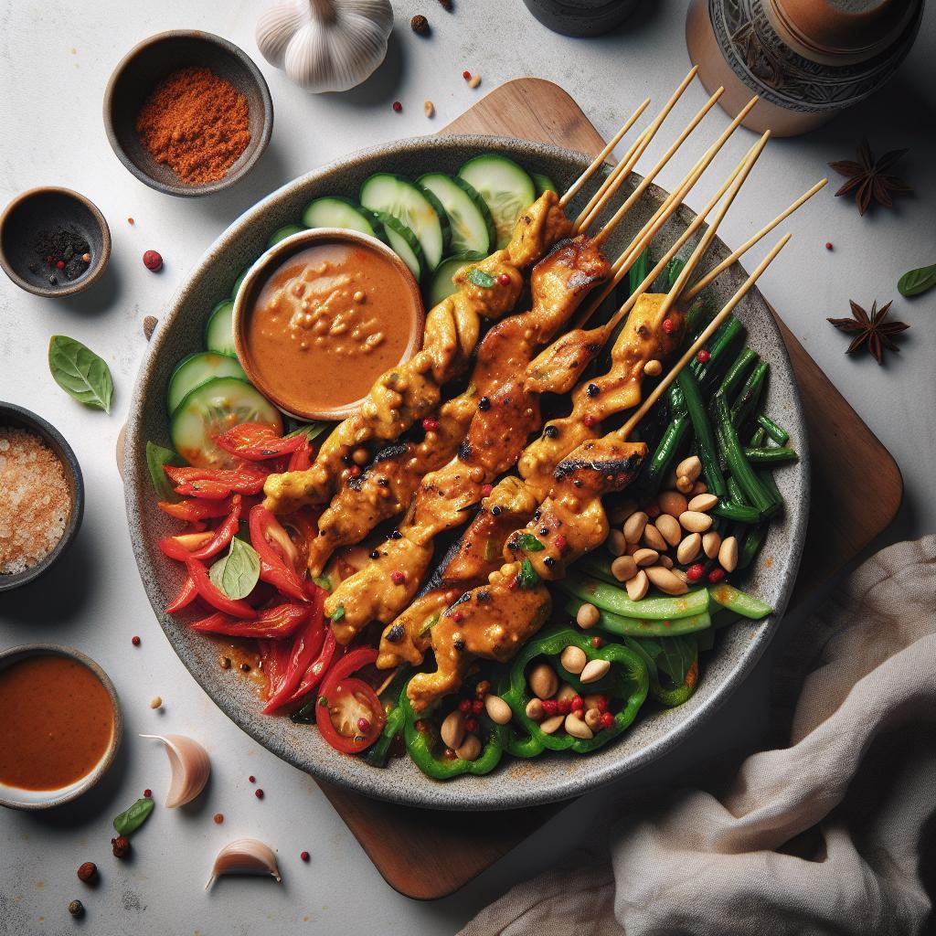 Savor Chicken Satay: A Flavorful Journey with Spicy Peanut Sauce