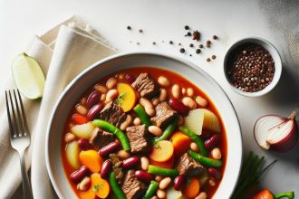 Hearty Beef and Bean Stew: A Comforting Flavor Fusion