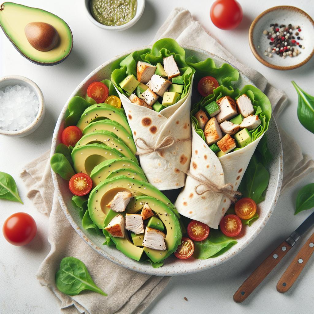 Wholesome Chicken Avocado Wraps: A Nutritious Delight