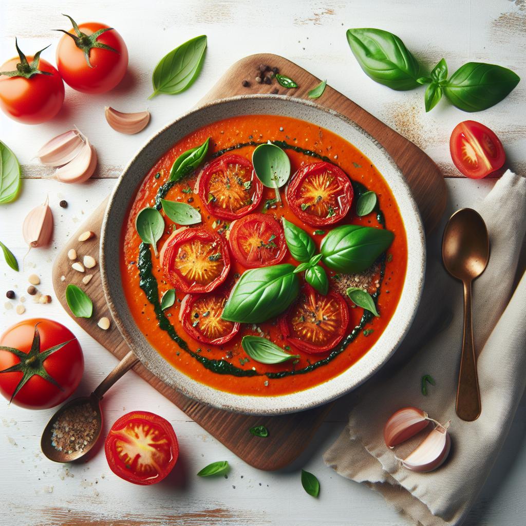 Savor the Flavor: Roasted Tomato Basil Soup Recipe Delight