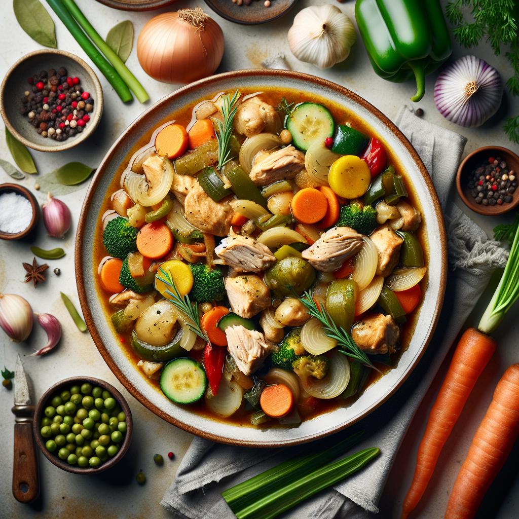 Savory Turkey and Vegetable Stew: A Hearty Healthy Delight
