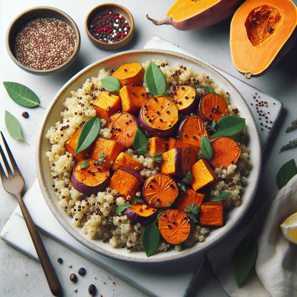 Nourish Naturally: Roasted Sweet Potato and Quinoa Delight