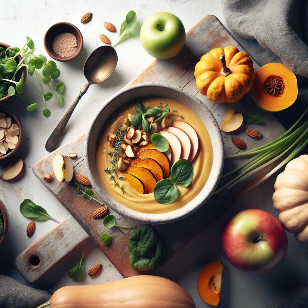 Cozy Up with Creamy Roasted Squash and Apple Soup Bliss