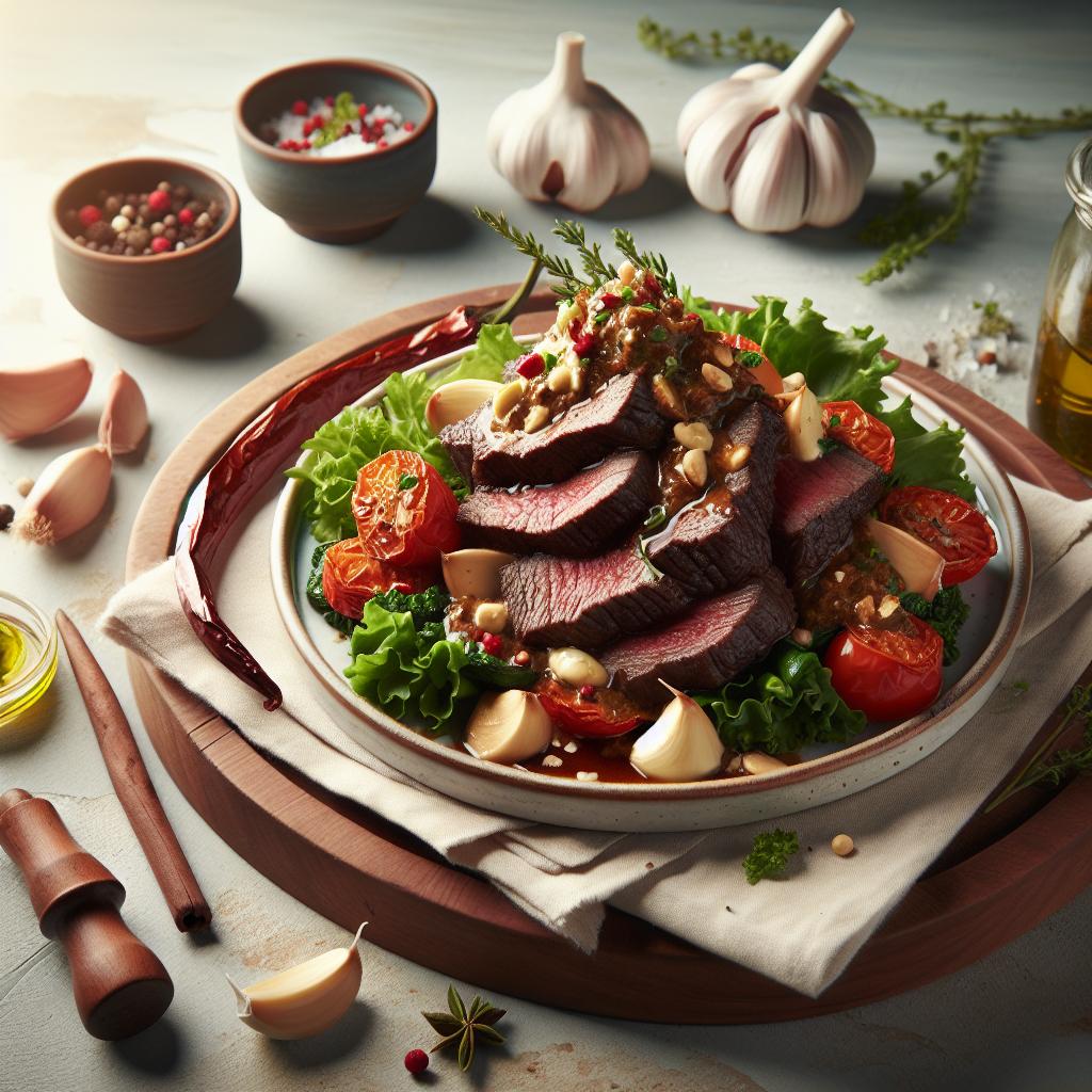 Velvety Creamy Garlic Beef: A Savory Feast for Food Lovers