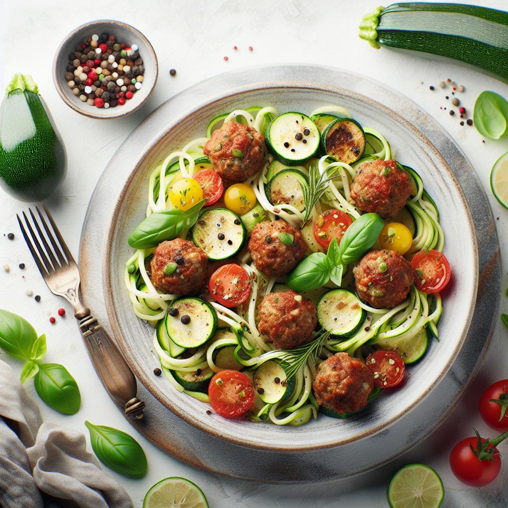 Turkey Meatballs and Zucchini Noodles: A Healthy Twist