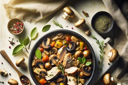 Savory Turkey and Mushroom Stew: A Hearty Comfort Dish