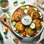 Crispy Zucchini Fritters with Creamy Yogurt Dip Delight