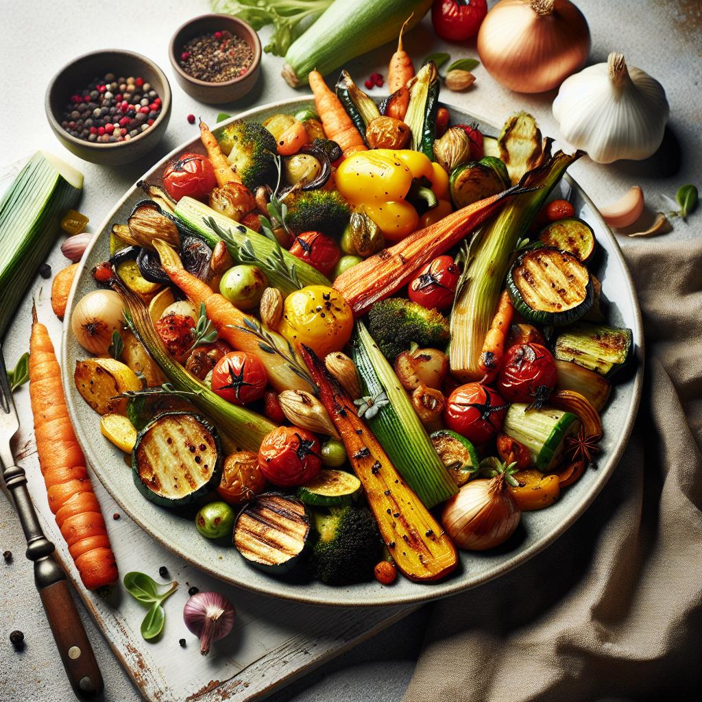 Flavorful Roasted Vegetable Medley: A Colorful Harvest Feast