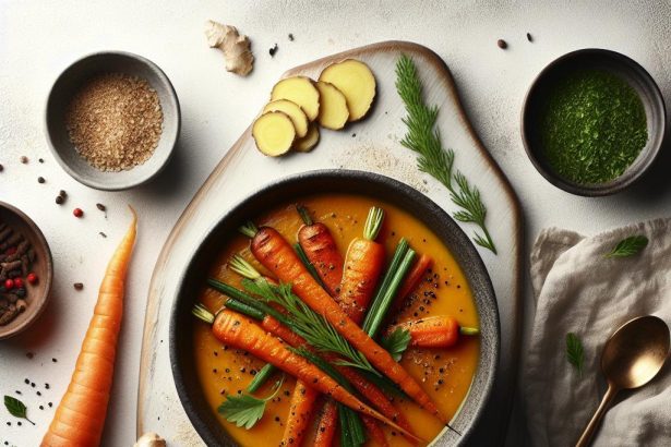 Warm Up with Zesty Roasted Carrot and Ginger Soup Delight