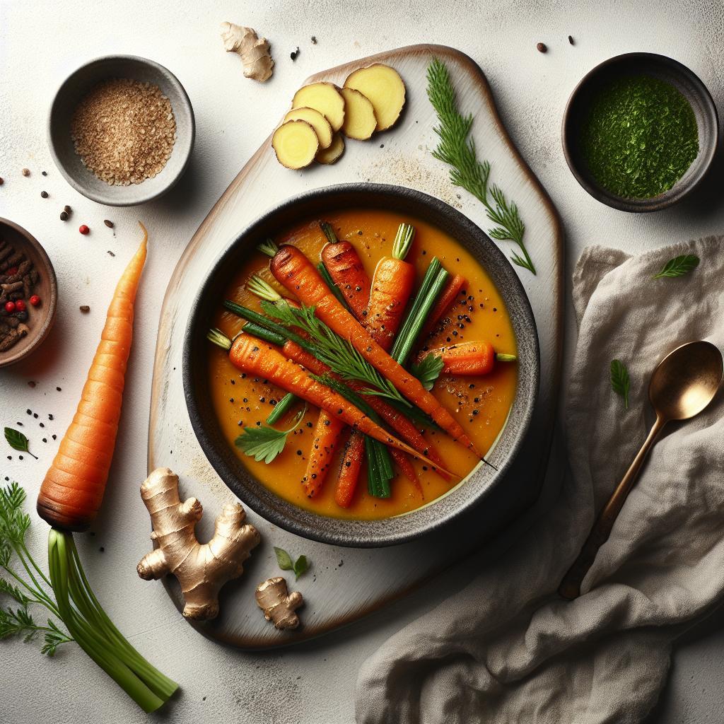 Warm Up with Zesty Roasted Carrot and Ginger Soup Delight