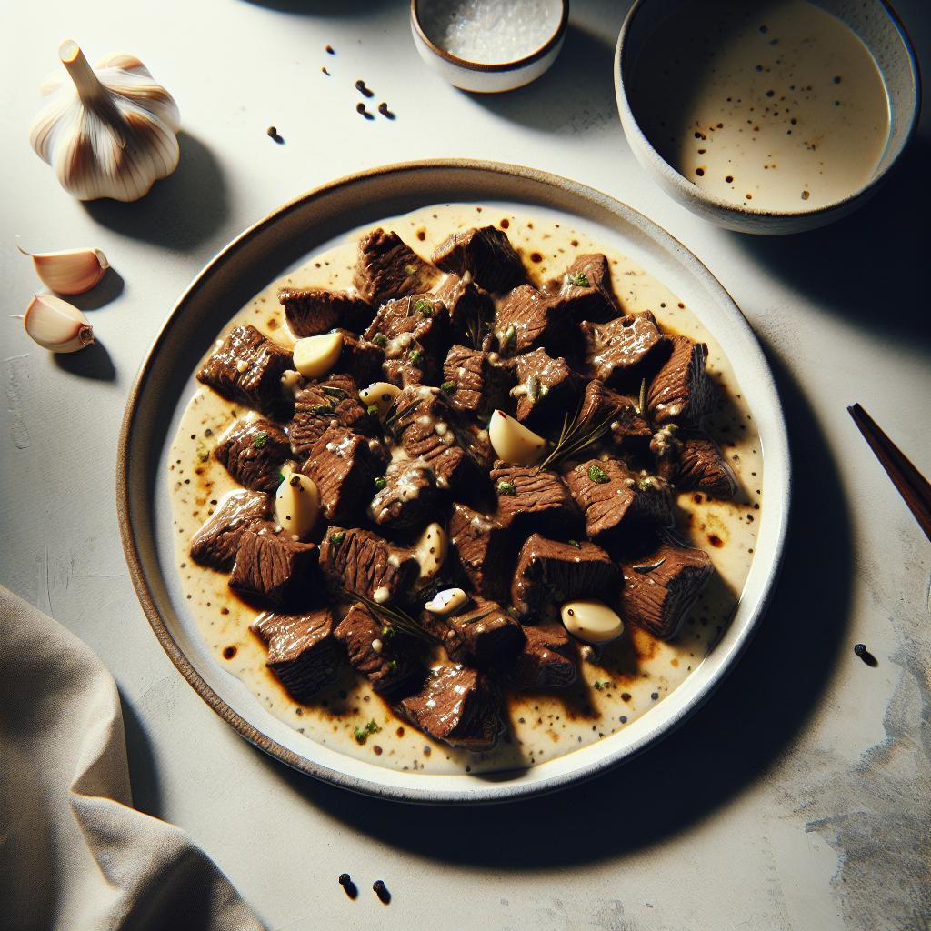 Savory Creamy Garlic Beef: A Rich Twist on Classic Flavor