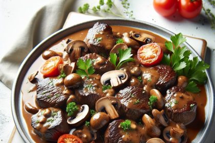 Savory Beef Tips with Mushroom Gravy: A Hearty Classic Recipe