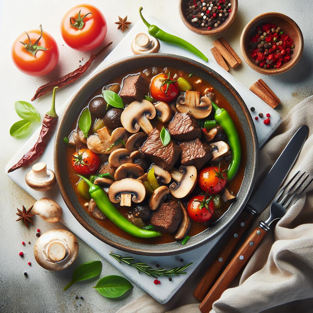 Hearty Beef and Mushroom Stew: A Savory Comfort Classic