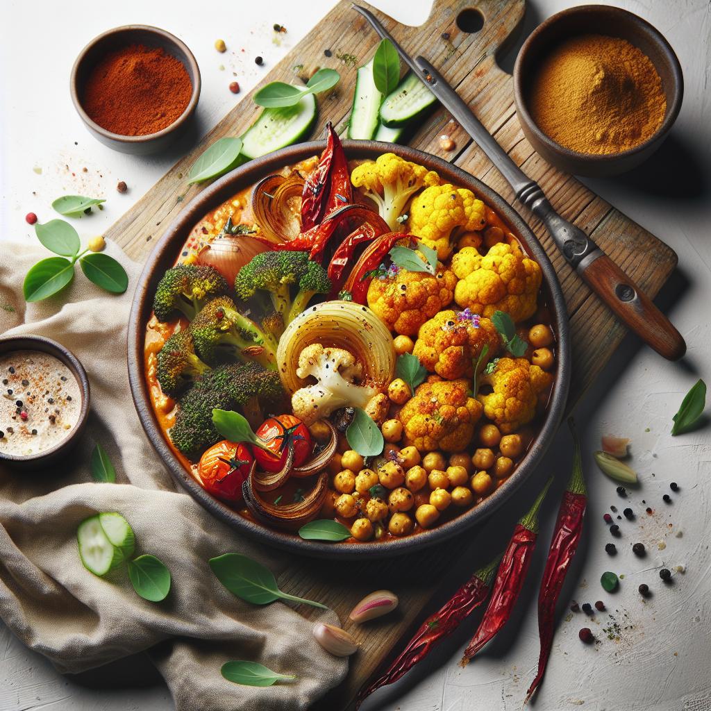 Roasted Cauliflower & Chickpea Curry: A Flavorful Fusion Feast