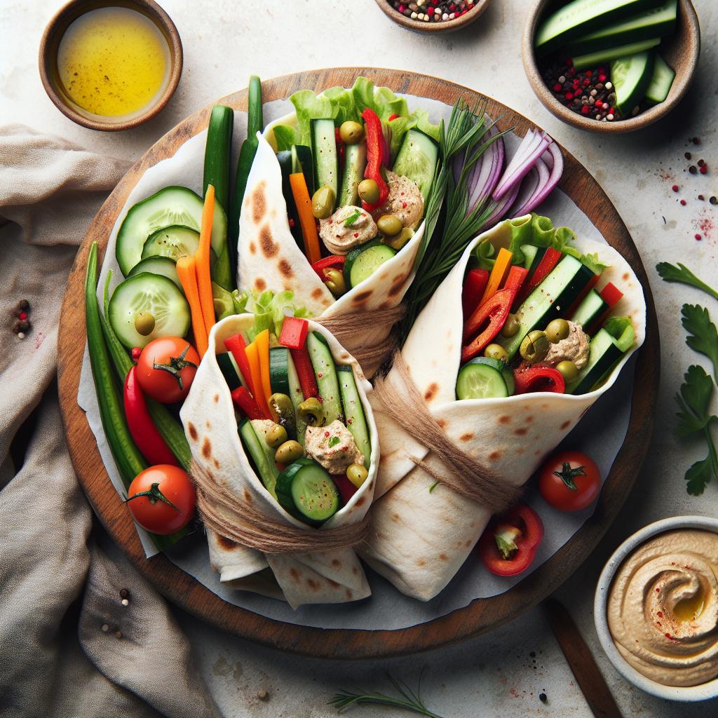 Fresh & Flavorful: Homemade Hummus Veggie Wraps Guide