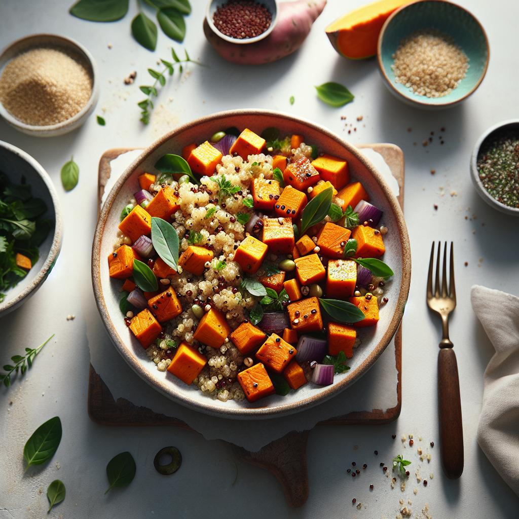 Nourish Your Body: Roasted Sweet Potato & Quinoa Delight