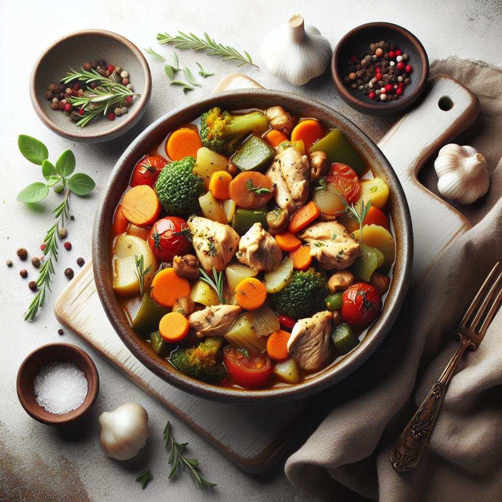 Hearty Chicken and Vegetable Stew: A Nutritious Comfort Bowl