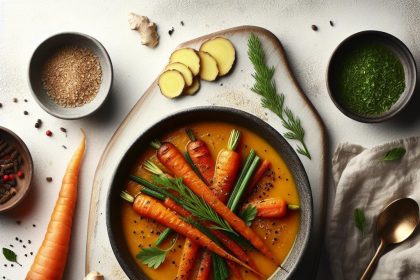 Warm Up with Zesty Roasted Carrot and Ginger Soup Delight